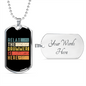 Drummer Necklace Relax The Drummer is Here Necklace Stainless Steel or 18k Gold Dog Tag 24" Chain-Express Your Love Gifts