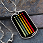 Drummer Necklace Retro Drumstick Necklace Stainless Steel or 18k Gold Dog Tag 24" Chain-Express Your Love Gifts