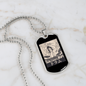 Drummer Necklace Samurai Drummer Necklace Stainless Steel or 18k Gold Dog Tag 24" Chain-Express Your Love Gifts
