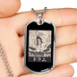 Drummer Necklace Samurai Drummer Necklace Stainless Steel or 18k Gold Dog Tag 24" Chain-Express Your Love Gifts