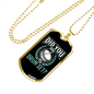Drummer Necklace Touch My Drum Set Necklace Stainless Steel or 18k Gold Dog Tag 24" Chain-Express Your Love Gifts