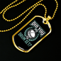 Drummer Necklace Touch My Drum Set Necklace Stainless Steel or 18k Gold Dog Tag 24" Chain-Express Your Love Gifts
