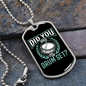 Drummer Necklace Touch My Drum Set Necklace Stainless Steel or 18k Gold Dog Tag 24" Chain-Express Your Love Gifts