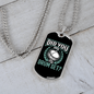 Drummer Necklace Touch My Drum Set Necklace Stainless Steel or 18k Gold Dog Tag 24" Chain-Express Your Love Gifts