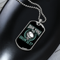 Drummer Necklace Touch My Drum Set Necklace Stainless Steel or 18k Gold Dog Tag 24" Chain-Express Your Love Gifts