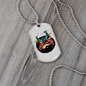 Drummer Necklace Vampire Drummer Necklace Stainless Steel or 18k Gold Dog Tag 24" Chain-Express Your Love Gifts