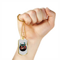 Drummer Necklace Vampire Drummer Necklace Stainless Steel or 18k Gold Dog Tag 24" Chain-Express Your Love Gifts