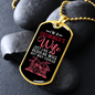 Drummer's Wife Necklace Stainless Steel or 18k Gold Dog Tag 24" Chain-Express Your Love Gifts