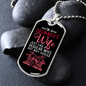 Drummer's Wife Necklace Stainless Steel or 18k Gold Dog Tag 24" Chain-Express Your Love Gifts
