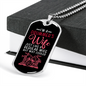 Drummer's Wife Necklace Stainless Steel or 18k Gold Dog Tag 24" Chain-Express Your Love Gifts