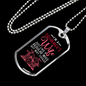 Drummer's Wife Necklace Stainless Steel or 18k Gold Dog Tag 24" Chain-Express Your Love Gifts