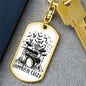 Drummers Be Crazy Keychain Dog Tag Stainless Steel or 18k Gold-Express Your Love Gifts
