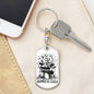 Drummers Be Crazy Keychain Dog Tag Stainless Steel or 18k Gold-Express Your Love Gifts