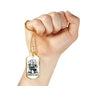 Drummers Be Crazy Necklace Stainless Steel or 18k Gold Dog Tag 24" Chain-Express Your Love Gifts