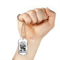 Drummers Be Crazy Necklace Stainless Steel or 18k Gold Dog Tag 24" Chain-Express Your Love Gifts