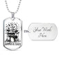 Drummers Be Crazy Necklace Stainless Steel or 18k Gold Dog Tag 24" Chain-Express Your Love Gifts