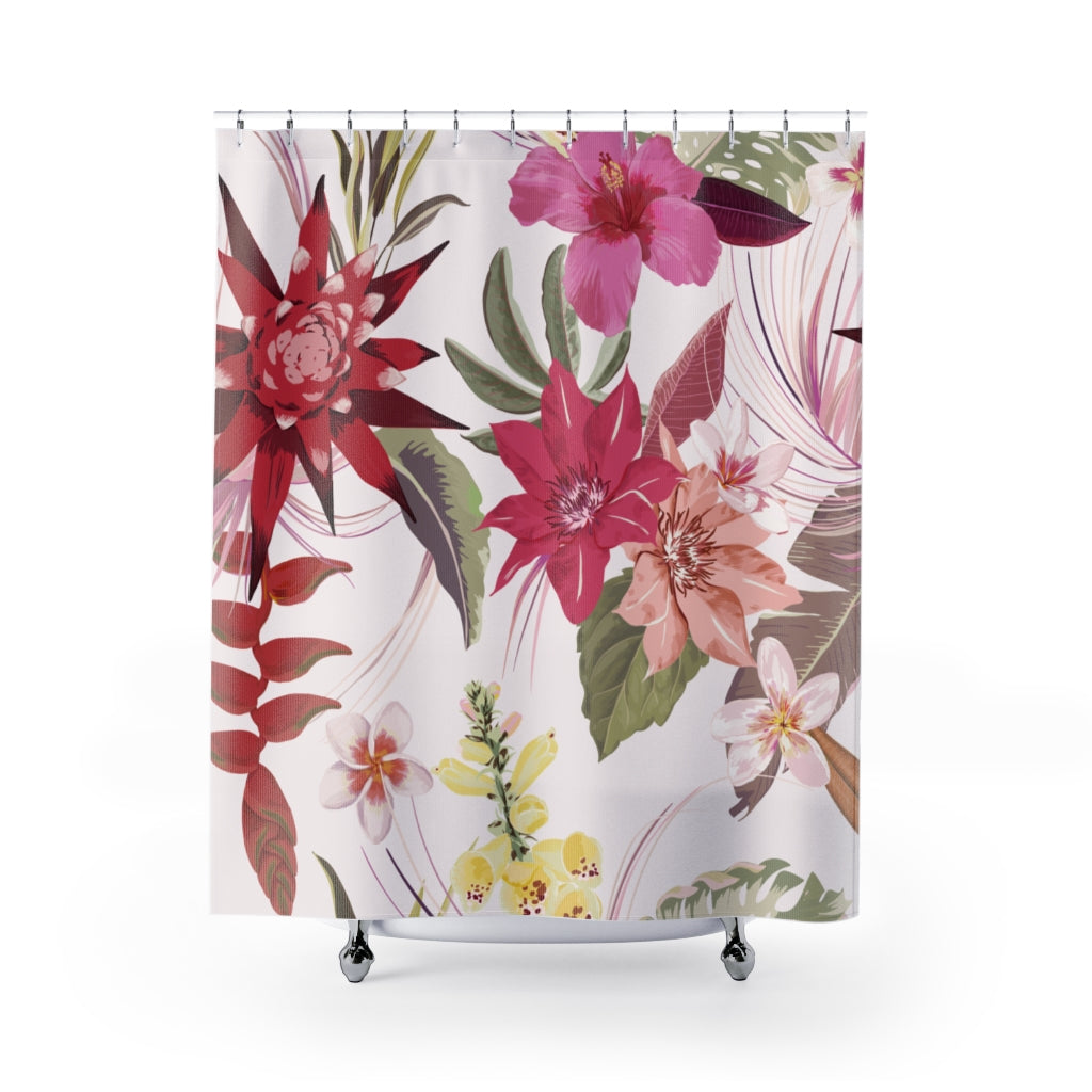 Dry Palm Leaves Stylish Design 71" x 74" Elegant Waterproof Shower Curtain for a Spa-like Bathroom Paradise Exceptional Craftsmanship-Express Your Love Gifts