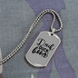 Duck Duck Boom Necklace Stainless Steel or 18k Gold Dog Tag 24" Chain-Express Your Love Gifts