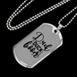 Duck Duck Boom Necklace Stainless Steel or 18k Gold Dog Tag 24" Chain-Express Your Love Gifts