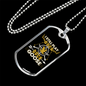 Duck Goose Necklace Stainless Steel or 18k Gold Dog Tag 24" Chain-Express Your Love Gifts