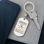 Duck Hunter'S Keychain Gift Stainless Steel or 18k Gold Dog Tag Keyring-Express Your Love Gifts