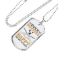 Duck Hunting Necklace Stainless Steel or 18k Gold Dog Tag 24" Chain-Express Your Love Gifts