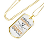 Duck Hunting Necklace Stainless Steel or 18k Gold Dog Tag 24" Chain-Express Your Love Gifts