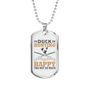 Duck Hunting Necklace Stainless Steel or 18k Gold Dog Tag 24" Chain-Express Your Love Gifts
