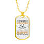 Duck Hunting Necklace Stainless Steel or 18k Gold Dog Tag 24" Chain-Express Your Love Gifts