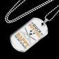 Duck Hunting Necklace Stainless Steel or 18k Gold Dog Tag 24" Chain-Express Your Love Gifts
