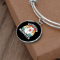 Dungeon White Meowster Cat Bracelet Stainless Steel or 18k Gold Circle Bangle-Express Your Love Gifts