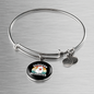 Dungeon White Meowster Cat Bracelet Stainless Steel or 18k Gold Circle Bangle-Express Your Love Gifts