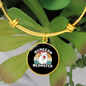 Dungeon White Meowster Cat Bracelet Stainless Steel or 18k Gold Circle Bangle-Express Your Love Gifts