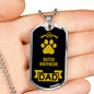 Dutch Shepherd Dad Dog Necklace Stainless Steel or 18k Gold Dog Tag W 24" Dog Owner Lover-Express Your Love Gifts