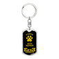Dutch Shepherd Keychain Stainless Steel or 18k Gold-Express Your Love Gifts