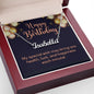 Happy Birthday Custom Name Necklace Special Wish Message-Express Your Love Gifts