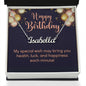 Happy Birthday Custom Name Necklace Special Wish Message-Express Your Love Gifts