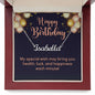 Happy Birthday Custom Name Necklace Special Wish Message-Express Your Love Gifts
