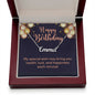 Happy Birthday Custom Name Necklace Special Wish Message-Express Your Love Gifts