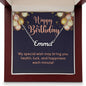 Happy Birthday Custom Name Necklace Special Wish Message-Express Your Love Gifts