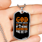 Each Of Us God Loves Necklace Stainless Steel or 18k Gold Dog Tag 24" Chain-Express Your Love Gifts