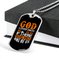 Each Of Us God Loves Necklace Stainless Steel or 18k Gold Dog Tag 24" Chain-Express Your Love Gifts
