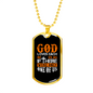 Each Of Us God Loves Necklace Stainless Steel or 18k Gold Dog Tag 24" Chain-Express Your Love Gifts
