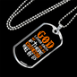 Each Of Us God Loves Necklace Stainless Steel or 18k Gold Dog Tag 24" Chain-Express Your Love Gifts