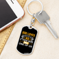 Each Of Us Keychain Stainless Steel or 18k Gold Dog Tag Keyring-Express Your Love Gifts
