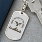 Eagle To Jungle Hunter'S Keychain Gift Stainless Steel or 18k Gold Dog Tag Keyring-Express Your Love Gifts