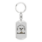 Eagle To Jungle Hunter'S Keychain Gift Stainless Steel or 18k Gold Dog Tag Keyring-Express Your Love Gifts