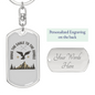 Eagle To Jungle Hunter'S Keychain Gift Stainless Steel or 18k Gold Dog Tag Keyring-Express Your Love Gifts