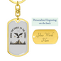 Eagle To Jungle Hunter'S Keychain Gift Stainless Steel or 18k Gold Dog Tag Keyring-Express Your Love Gifts