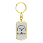 Eagle To Jungle Hunter'S Keychain Gift Stainless Steel or 18k Gold Dog Tag Keyring-Express Your Love Gifts